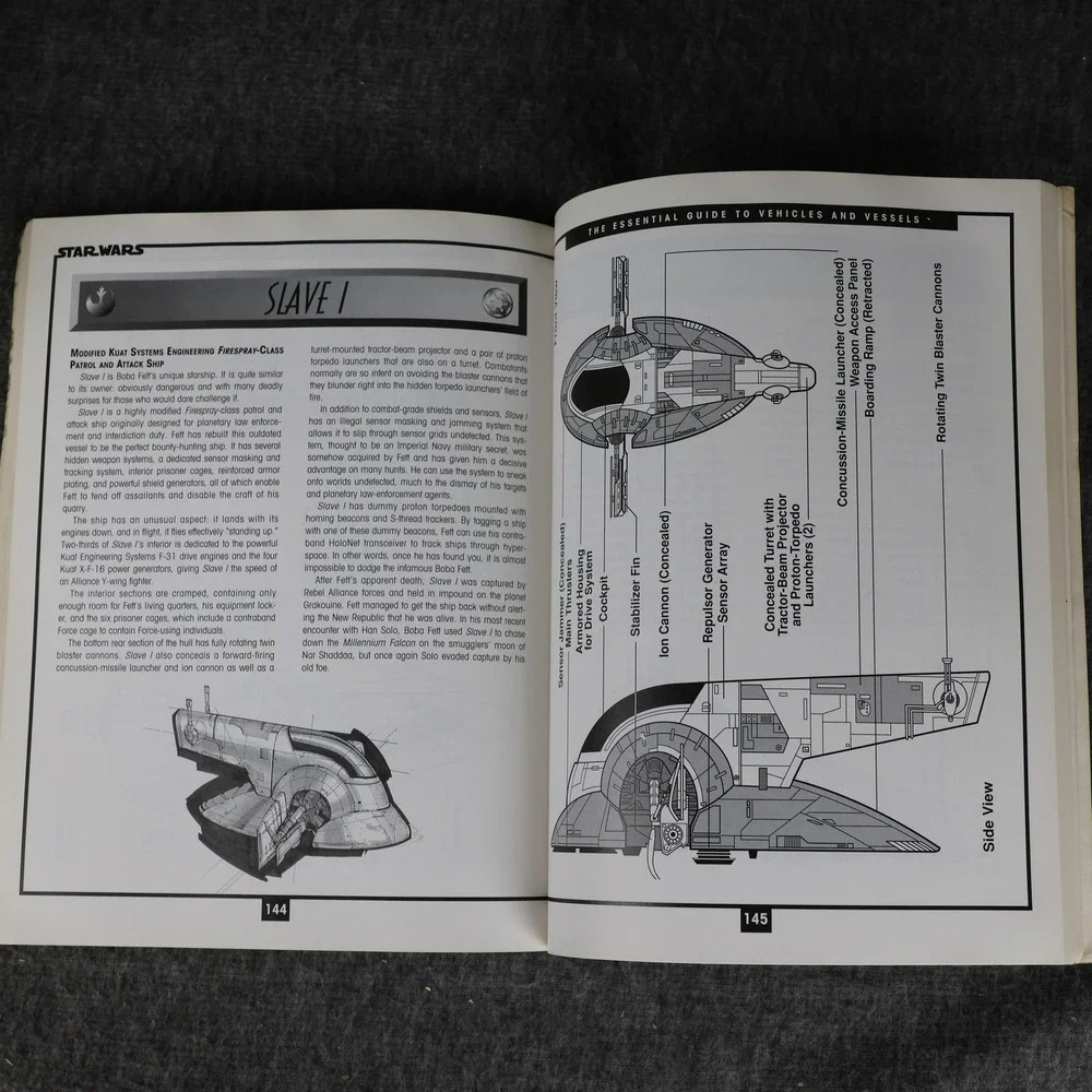 Vintage Star Wars Essential Guide Vehicles & Vessels Bill Smith Illustrated PB